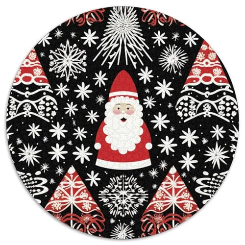 Weihnachtsmann Puzzle 1000 Teile Schwer Puzzle Spielzeug Lernspiel Impossible Herausforderungsspielzeug Für Erwachsene Kinder 1000pcs (67.5x67.5cm) von DHBANEIOK