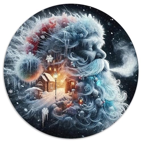 Weihnachtsmann Puzzle 1000-teilige Schwer Puzzle Spielzeug Lernspiel Impossible Herausforderungsspielzeug Für Erwachsene Und Kinder Ab 14 Jahren 1000pcs (67.5x67.5cm) von DHBANEIOK