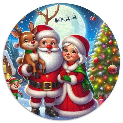Weihnachtsmann Puzzle 1000-teilige Schwer Puzzle Spielzeug Pädagogisches Spiel Impossible Herausforderungsspielzeug Für Erwachsene Kinder 1000pcs (67.5x67.5cm) von DHBANEIOK