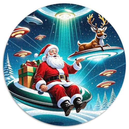 Weihnachtsmann Puzzle 1000-teilige Schwer Puzzle Spielzeug Pädagogisches Spiel Impossible Herausforderungsspielzeug Für Erwachsene Kinder 1000pcs (67.5x67.5cm) von DHBANEIOK