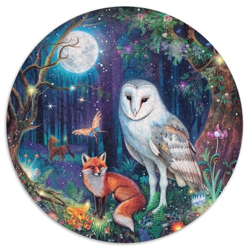 White Eule Puzzle 1000-teilige Schwer Puzzle Spielzeug Lernspiel Impossible Herausforderung Spielzeug Für Erwachsene Kinder 1000pcs (67.5x67.5cm) von DHBANEIOK