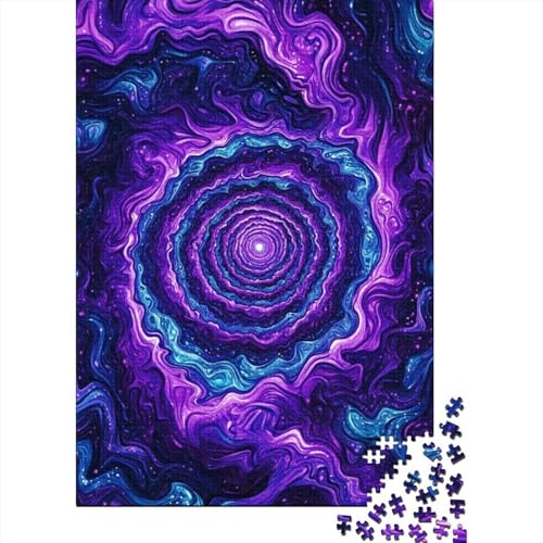 Wirbel Puzzles 1000-teilige Schwer Puzzle Spielzeug Lernspiel Impossible Herausforderungsspielzeug Für Erwachsene Kinder 1000pcs (75x50cm) von DHBANEIOK