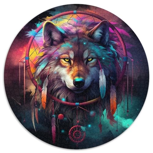 Wolf Puzzle 1000 Teile Schwer Puzzle Spielzeug Lernspiel Impossible Herausforderung Spielzeug Für Erwachsene Kinder 1000pcs (67.5x67.5cm) von DHBANEIOK