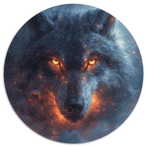 Wolf Puzzle 1000 Teile Schwer Puzzle Spielzeug Lernspiel Impossible Herausforderungsspielzeug Für Erwachsene Kinder 1000pcs (67.5x67.5cm) von DHBANEIOK