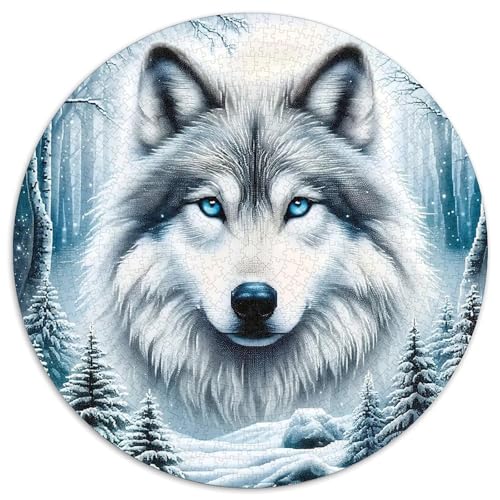 Wolf Puzzle 1000-teilige Schwer Puzzle Spielzeug Lernspiel Impossible Herausforderung Spielzeug Für Erwachsene Kinder 1000pcs (67.5x67.5cm) von DHBANEIOK