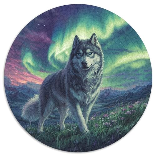 Wolf Puzzle 1000-teilige Schwer Puzzle Spielzeug Lernspiel Impossible Herausforderung Spielzeug Für Erwachsene Und Kinder Ab 14 Jahren 1000pcs (67.5x67.5cm) von DHBANEIOK