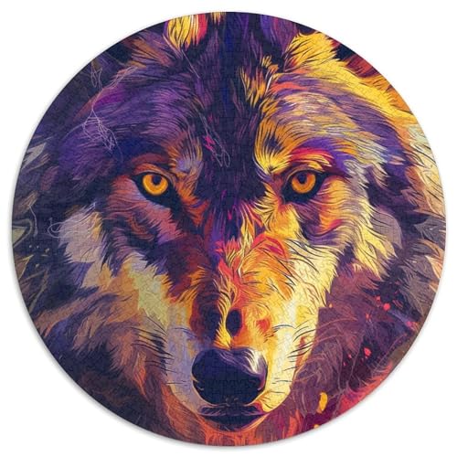 Wolf Puzzle 1000-teilige Schwer Puzzle Spielzeug Lernspiel Impossible Herausforderungsspielzeug Für Erwachsene Und Kinder Ab 12 Jahren 1000pcs (67.5x67.5cm) von DHBANEIOK