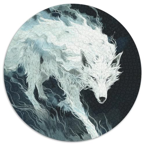Wolf Puzzle 1000-teilige Schwer Puzzle Spielzeug Lernspiel Impossible Herausforderungsspielzeug Für Erwachsene Und Kinder Ab 14 Jahren 1000pcs (67.5x67.5cm) von DHBANEIOK