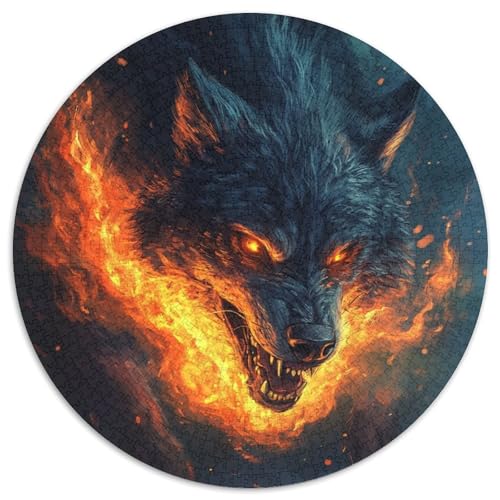 Wolf Puzzles 1000 Teile Schwer Puzzle Spielzeug Lernspiel Impossible Herausforderungsspielzeug Für Erwachsene Kinder 1000pcs (67.5x67.5cm) von DHBANEIOK