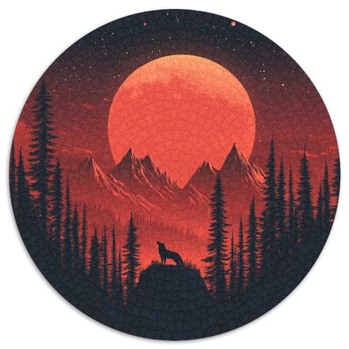 Wolf Puzzles 1000 Teile Schwer Puzzle Spielzeug Pädagogisches Spiel Impossible Herausforderungsspielzeug Für Erwachsene Kinder 1000pcs (67.5x67.5cm) von DHBANEIOK