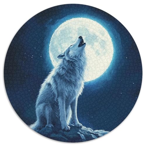 Wolf Puzzles 1000 Teile Schwer Puzzle Spielzeug Pädagogisches Spiel Impossible Herausforderungsspielzeug Für Erwachsene Kinder 1000pcs (67.5x67.5cm) von DHBANEIOK