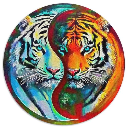 Yin-Yang Puzzle 1000 Teile Schwer Puzzle Spielzeug Lernspiel Impossible Herausforderungsspielzeug Für Erwachsene Und Kinder Ab 12 Jahren 1000pcs (67.5x67.5cm) von DHBANEIOK