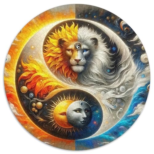Yin-Yang Puzzle 1000 Teile Schwer Puzzle Spielzeug Lernspiel Impossible Herausforderungsspielzeug Für Erwachsene Und Kinder Ab 12 Jahren 1000pcs (67.5x67.5cm) von DHBANEIOK