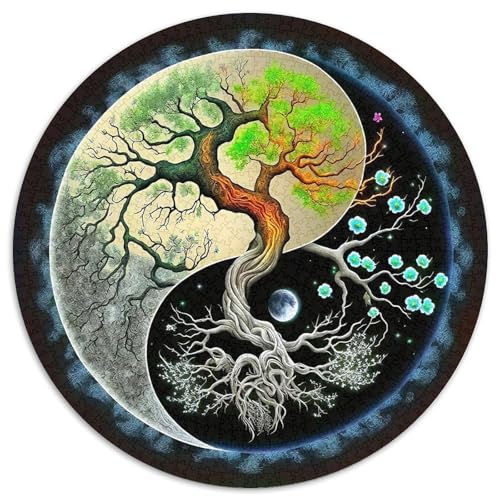 Yin-Yang Puzzles 1000 Teile Schwer Puzzle Spielzeug Lernspiel Impossible Herausforderung Spielzeug Für Erwachsene Und Kinder in Bewährter 1000pcs (67.5x67.5cm) von DHBANEIOK