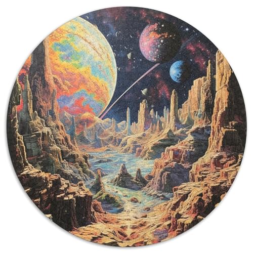 kosmische Planeten Puzzle 1000-teilige Schwer Puzzle Spielzeug Lernspiel Impossible Herausforderungsspielzeug Für Erwachsene Und Kinder Ab 12 Jahren 1000pcs (67.5x67.5cm) von DHBANEIOK