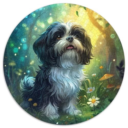 maltesisch Hund Puzzle 1000 Teile Schwer Puzzle Spielzeug Pädagogisches Spiel Impossible Herausforderungsspielzeug Für Erwachsene Kinder 1000pcs (67.5x67.5cm) von DHBANEIOK