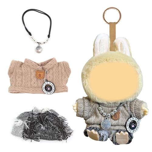 Kleidung für 17 cm große Puppen – komplett mit Zubehör für Spiel und Kreativität (Style 2) von DHINCHANSAIB