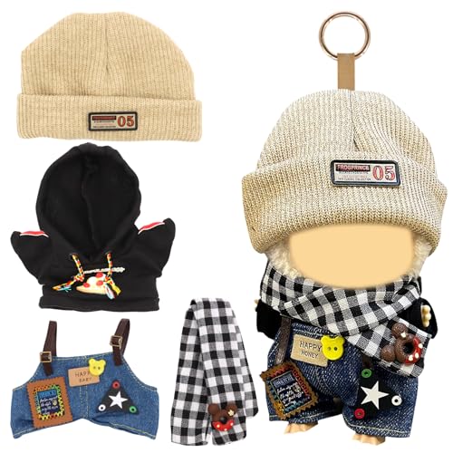 Kleidung für 17 cm große Puppen – komplett mit Zubehör für Spiel und Kreativität (Style 3) von DHINCHANSAIB