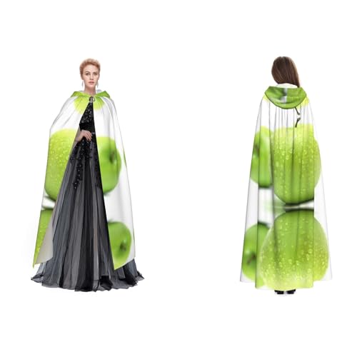 Dhnblqdp (Cyanfrucht) Druck Halloween Kapuzenumhang Hexe Cosplay Zubehör Erwachsenenkostüm von DHNBLQDP