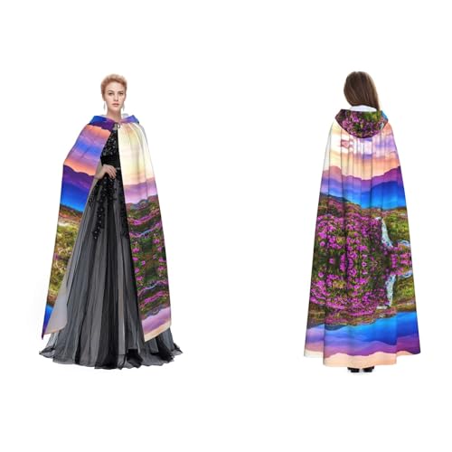 Dhnblqdp Halloween-Kapuzenumhang, Hexe, Cosplay, Zubehör, Erwachsenenkostüm von DHNBLQDP