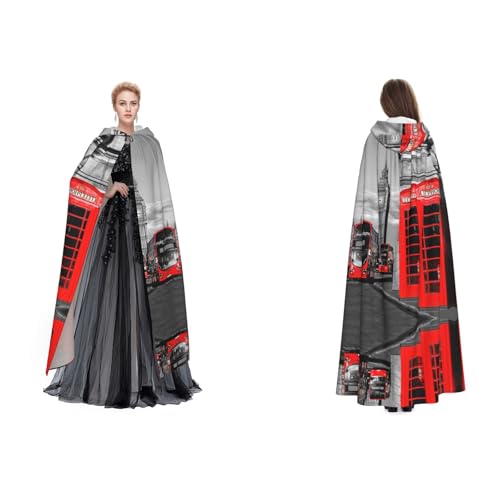 Dhnblqdp Halloween-Kapuzenumhang mit Hexen-Motiv, Cosplay-Zubehör, Erwachsenenkostüm Dhnblqdp Halloween-Kapuzenumhang mit Hexen-Motiv, Cosplay-Zubehör, Erwachsenenkostüm von DHNBLQDP