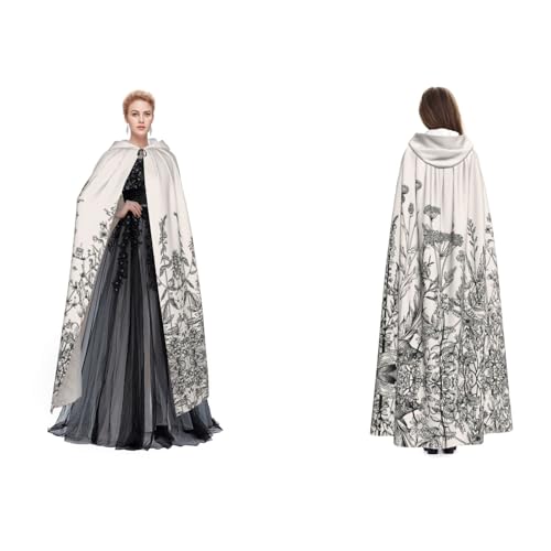 Dhnblqdp Halloween-Kapuzenumhang mit Kräuter-Motiv, für Cosplay, Zubehör für Erwachsene Dhnblqdp Halloween-Kapuzenumhang mit Kräuter-Motiv, für Cosplay, Zubehör für Erwachsene von DHNBLQDP