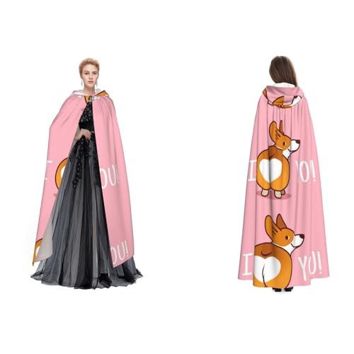 Dhnblqdp Halloween-Umhang mit Kapuze, Hexe, Cosplay-Zubehör, Erwachsenenkostüm von DHNBLQDP