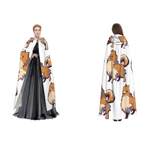 Dhnblqdp Halloween-Umhang mit Kapuze, Hexe, Cosplay-Zubehör, Erwachsenenkostüm Dhnblqdp Halloween-Umhang mit Kapuze, Hexe, Cosplay-Zubehör, Erwachsenenkostüm von DHNBLQDP