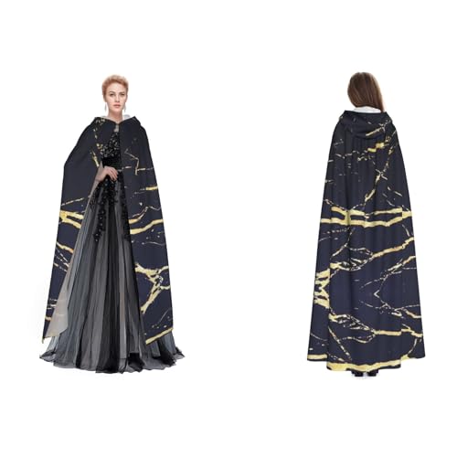 Dhnblqdp Marmor-Druck, Halloween-Kapuzenumhang, Hexe, Cosplay, Zubehör, Erwachsenenkostüm Dhnblqdp Marmor-Druck, Halloween-Kapuzenumhang, Hexe, Cosplay, Zubehör, Erwachsenenkostüm von DHNBLQDP
