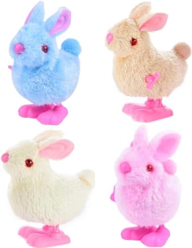 DHRUTI Aufziehspielzeug Ostern 4 Stück Osterhase Spielzeug, Aaufziehtiere Ostern, Aufziehspielzeug Kinder, Osterkorb Füllstoffe, Ostern Spielzeug Geschenk, für Junge und Mädchen DHRUTI Aufziehspielzeug Ostern 4 Stück Osterhase Spielzeug, Aaufziehtiere Ostern, Aufziehspielzeug Kinder, Osterkorb Füllstoffe, Ostern Spielzeug Geschenk, für Junge und Mädchen von DHRUTI