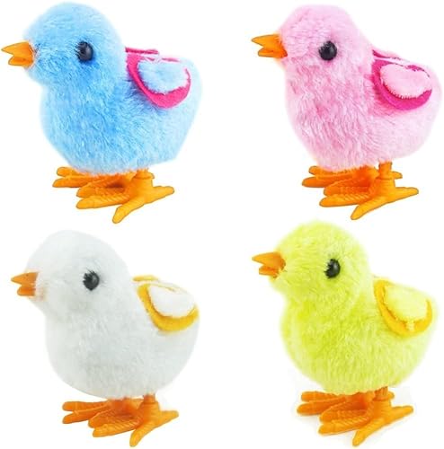 DHRUTI Aufziehspielzeug Ostern 4 Stück Ostern Huhn Spielzeug, Aaufziehtiere Ostern, Aufziehspielzeug Kinder, Osterkorb Füllstoffe, Ostern Spielzeug Geschenk, für Junge und Mädchen DHRUTI Aufziehspielzeug Ostern 4 Stück Ostern Huhn Spielzeug, Aaufziehtiere Ostern, Aufziehspielzeug Kinder, Osterkorb Füllstoffe, Ostern Spielzeug Geschenk, für Junge und Mädchen von DHRUTI