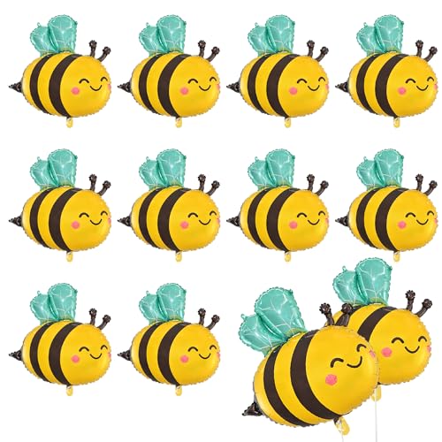 10 Stück Bienenballons, Folienballons, Cartoon-Tierballons, Babypartyballons, süße Ballons, Partyballons, kreative Designballons, Kinderballons, lustige Ballons 10 Stück Bienenballons, Folienballons, Cartoon-Tierballons, Babypartyballons, süße Ballons, Partyballons, kreative Designballons, Kinderballons, lustige Ballons von DHSBGWSX