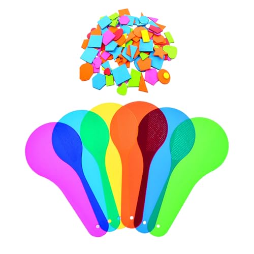 6 Stück farbige durchscheinende Folien, 1 Packung geometrische Patches, Experimentelles Spaßspielzeug, Farbige Paddelfilterplatten, Durchscheinendes Kinderspielzeug, Lernaktivitätszubehör 6 Stück farbige durchscheinende Folien, 1 Packung geometrische Patches, Experimentelles Spaßspielzeug, Farbige Paddelfilterplatten, Durchscheinendes Kinderspielzeug, Lernaktivitätszubehör von DHSBGWSX