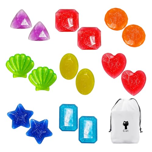 DHSBGWSX 16 Stück Bunte Edelsteine, 1 Stück Aufbewahrungstasche, Tauch-Edelstein-Spielzeug, Kinder-Schwimm-Edelstein-Set, Sinkende Tauch-Edelsteine, Leuchtende Edelsteine, Schwimm- Und Tauchspielzeug DHSBGWSX 16 Stück Bunte Edelsteine, 1 Stück Aufbewahrungstasche, Tauch-Edelstein-Spielzeug, Kinder-Schwimm-Edelstein-Set, Sinkende Tauch-Edelsteine, Leuchtende Edelsteine, Schwimm- Und Tauchspielzeug von DHSBGWSX