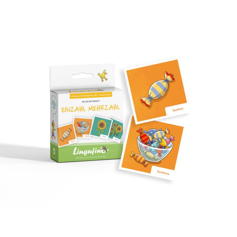 Sprachförderung mit Lingufino - Bildkartenset Einzahl Mehrzahl von DIALOG TOYS