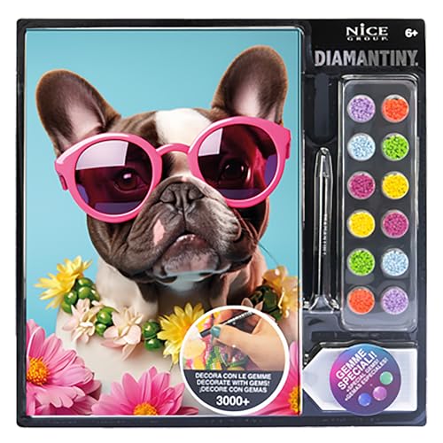 DIAMANTINY - Hund Mops Pets-Malen nach Zahlen, mehrfarbig, A4, 96105 DIAMANTINY - Hund Mops Pets-Malen nach Zahlen, mehrfarbig, A4, 96105 von DIAMANTINY