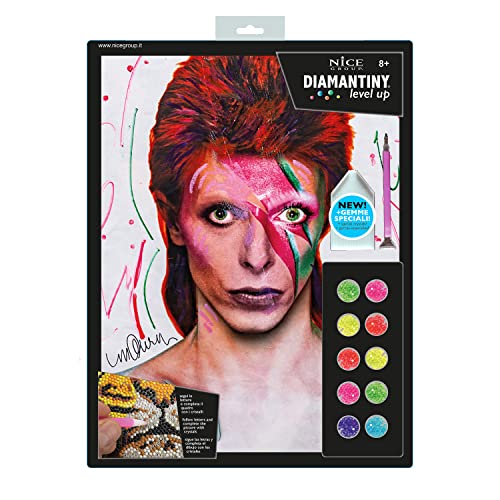 DIAMANTINY Level Up-PLUS Celebrities-Aktivitäten Crystal Art, Diamond Painting Kit, Bowie, A4, 96461 DIAMANTINY Level Up-PLUS Celebrities-Aktivitäten Crystal Art, Diamond Painting Kit, Bowie, A4, 96461 von DIAMANTINY