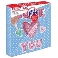 DIAMOND DOTZ DBX001 Diamond Painting Liebe dich Dotz Box, Anfänger/Kids von DIAMOND DOTZ®