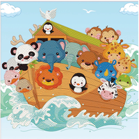 DIAMOND DOTZ DBX044 Diamond Painting Tiere Arche Noah Dotz Box, Anfänger/Kids von DIAMOND DOTZ®
