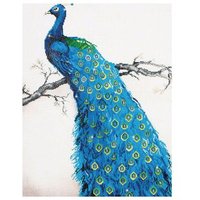DIAMOND DOTZ DD13012 Diamond Painting Blauer Pfau - Fortgeschrittene von DIAMOND DOTZ®