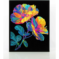 DIAMOND DOTZ DD25007 Diamond Painting Neon Blumen Neon Noir, Fortgeschrittene von DIAMOND DOTZ®