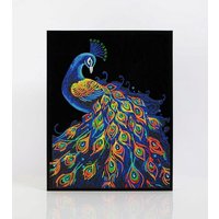 DIAMOND DOTZ DD25010 Diamond Painting Pfau Neon Noir, Fortgeschrittene von DIAMOND DOTZ®