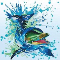 DIAMOND DOTZ DD8004 Diamond Painting Delfin Flipper - Geübte von DIAMOND DOTZ®