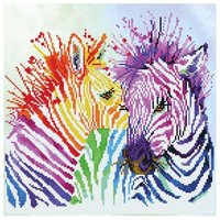 DIAMOND DOTZ DD8005 Diamond Painting Regenbogen Zebras - Geübte von DIAMOND DOTZ®