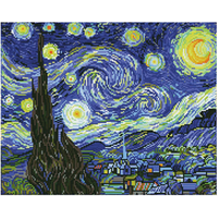 DIAMOND DOTZ DD9001 Diamond Painting Sternennacht (Van Gogh) - Geübte von DIAMOND DOTZ®