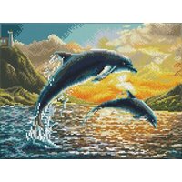 DIAMOND DOTZ DQ9012 Diamond Painting Delfine - Geübte von DIAMOND DOTZ®