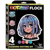 DIAMOND DOTZ DTZ4007 Diamond Painting Neon Anime Mädchen Neon Dotzies, Anfänger/Kids von DIAMOND DOTZ®