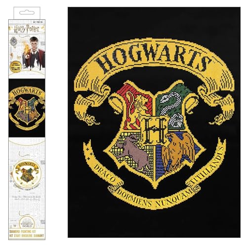 DIAMOND DOTZ CD238000610 - Original 5D Diamond Painting Set Hogwarts Wappen, Harry Potter Kreativset mit 15.996 Diamant Mosaiksteinen, Malset 52 x 70 cm, DIY für Erwachsene und Kinder ab 8 Jahren DIAMOND DOTZ CD238000610 - Original 5D Diamond Painting Set Hogwarts Wappen, Harry Potter Kreativset mit 15.996 Diamant Mosaiksteinen, Malset 52 x 70 cm, DIY für Erwachsene und Kinder ab 8 Jahren von DIAMOND DOTZ