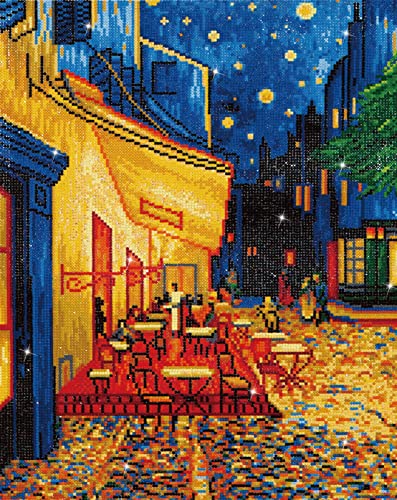 Diamond Dotz DD10-005 "Café bei Nacht" von Van Gogh, ca. 42 x 52 cm groß, Diamond Painting, Malen mit Diamanten, funkelndes Bild zum Selbstgestalten, für Kinder und Erwachsene Diamond Dotz DD10-005 "Café bei Nacht" von Van Gogh, ca. 42 x 52 cm groß, Diamond Painting, Malen mit Diamanten, funkelndes Bild zum Selbstgestalten, für Kinder und Erwachsene von DIAMOND DOTZ
