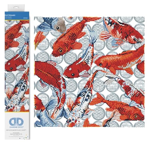 Diamond Dotz DD9-051 Koi Mosaic, ca. 41 x 41 cm groß, Diamond Painting, Malen mit Diamanten, funkelndes Bild zum Selbstgestalten, für Kinder und Erwachsene Diamond Dotz DD9-051 Koi Mosaic, ca. 41 x 41 cm groß, Diamond Painting, Malen mit Diamanten, funkelndes Bild zum Selbstgestalten, für Kinder und Erwachsene von DIAMOND DOTZ